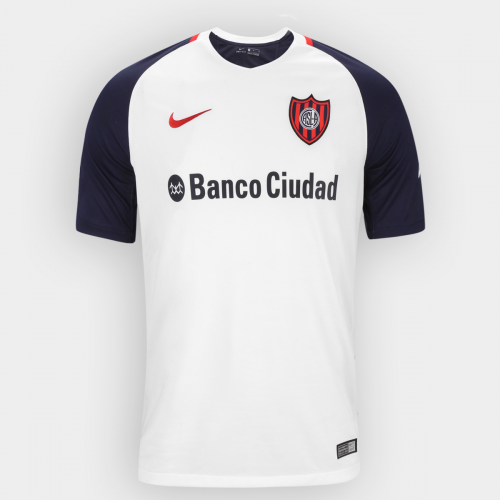 San Lorenzo Away 2017/18 White Soccer Jersey Shirt